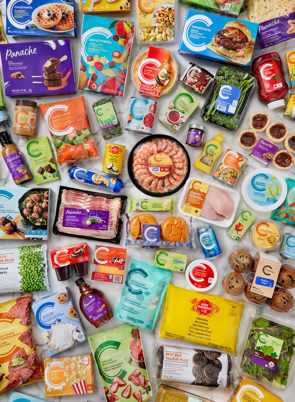 Calgary Food Photographer. Display of food stuff.