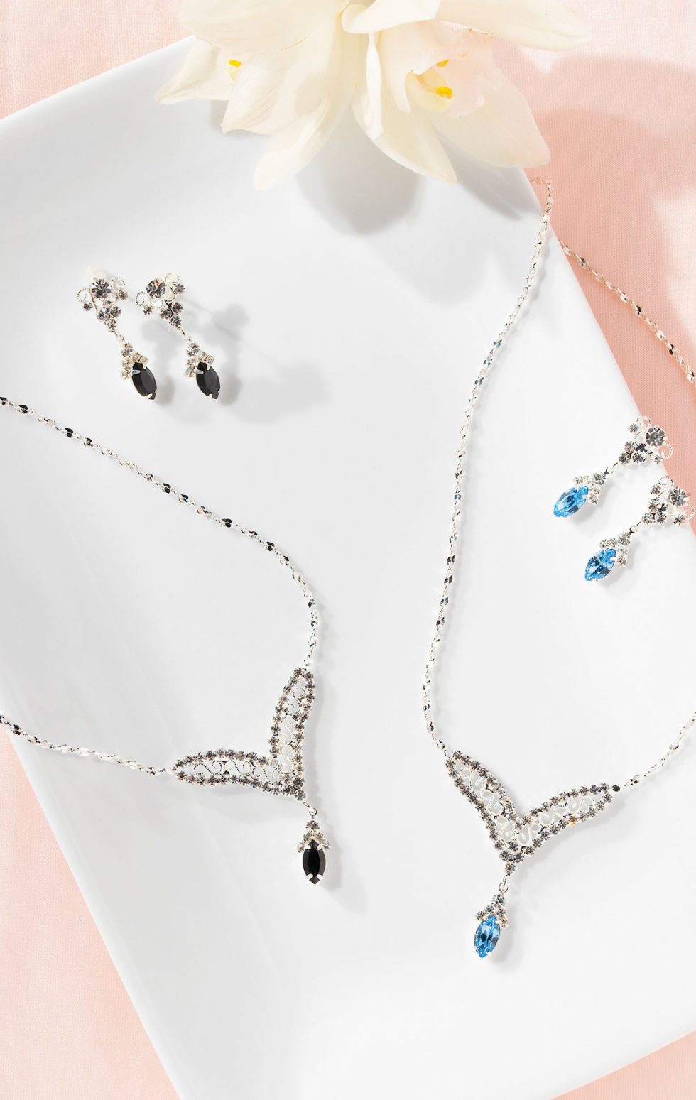 Calgary Product Photographer. Elegant jewellery on a soft backdrop.