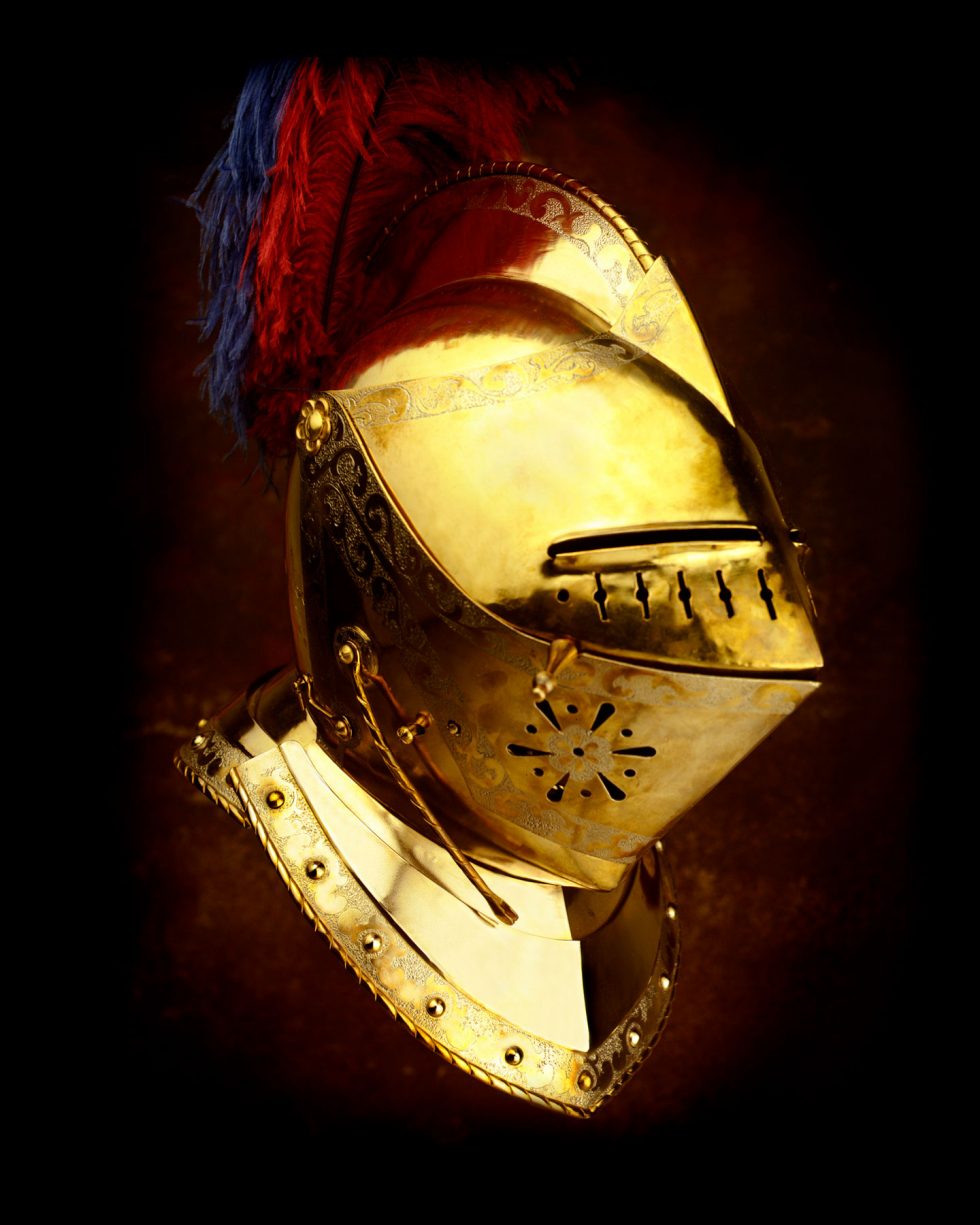 Calgary Product Photographer. Full Medieval Helm.