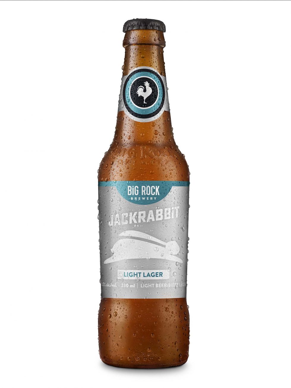 Calgary Product Photographer. Jackrabbit Bottle of Beer by Big Rock Brewery.