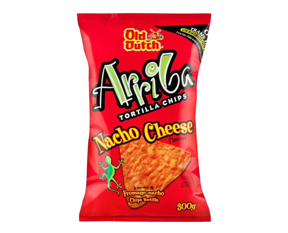 Calgary Product Photography. A bag of Old Dutch Arriba Nacho Cheese Tortilla Chips