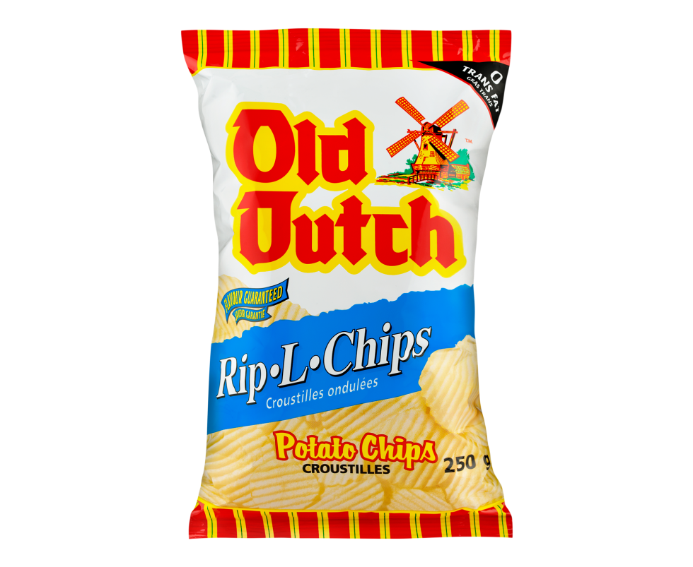 Calgary Product Photography. A bag of Old Dutch Rip-L-Chips
