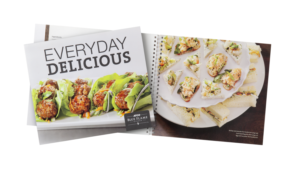 Calgary Product Photography. Everyday Delicious Cookbook by Atco Blue Flame Kitchen.
