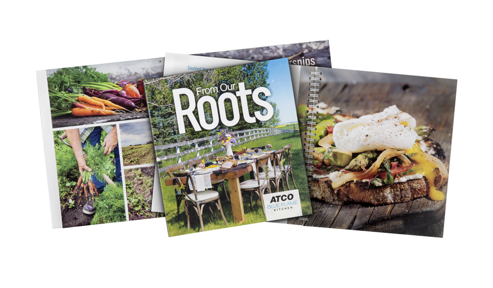 Calgary Product Photography. From our Roots Cookbook by ATCO Blue Flame Kitchen.