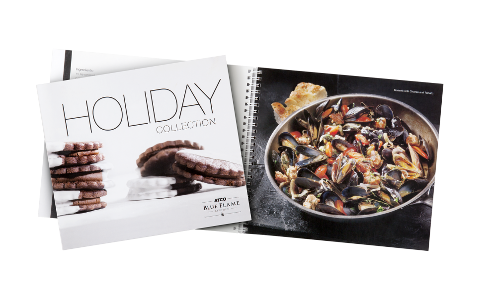 Calgary Product Photography. Holiday Collection Cookbook by Atco Blue Flame Kitchen.