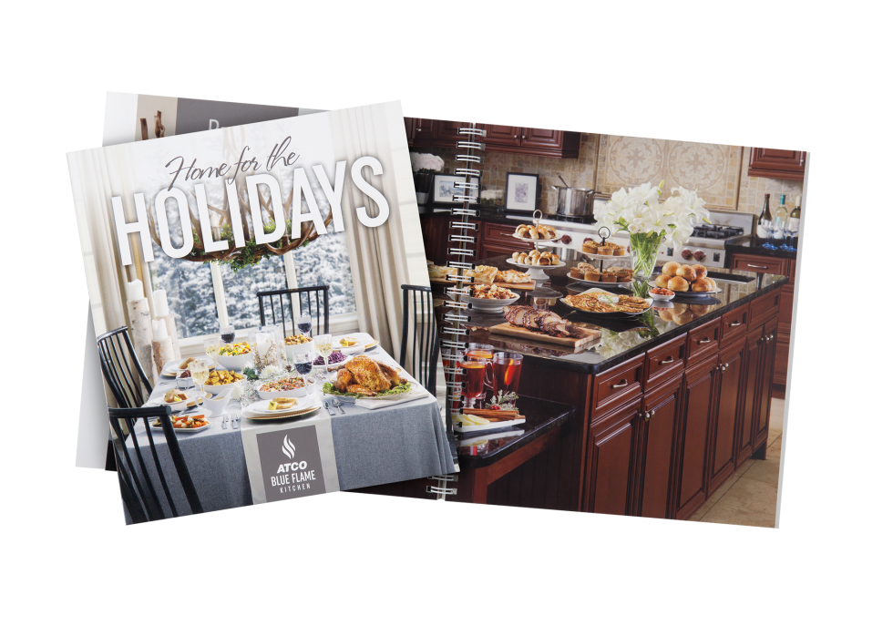 Calgary Product Photography. Home for the Holidays Cookbook by ATCO Blue Flame Kitchen.