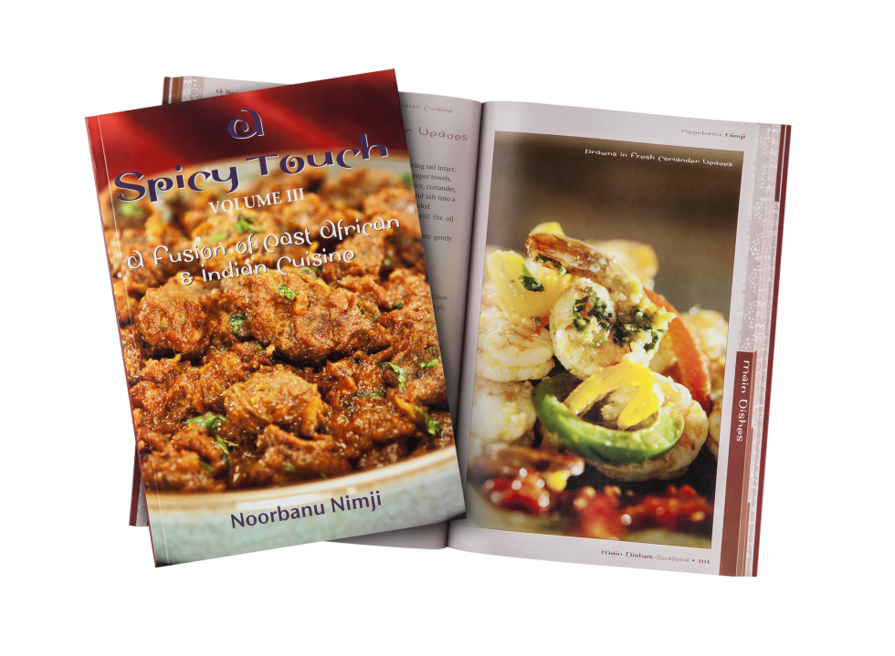 Calgary Product Photography. Spicy Touch Volume 3 Cookbook by Noorbanu Nimji